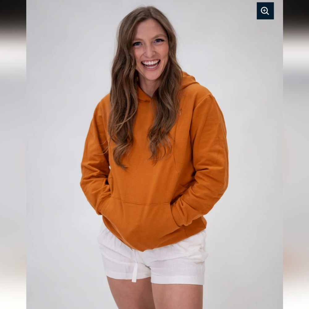 Lila Nikki Nursing Sweatshirt Dusty Rose Small - Picture 2 of 4